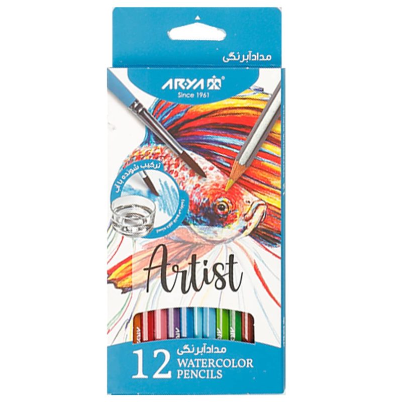 مداد آبرنگی 12 رنگ