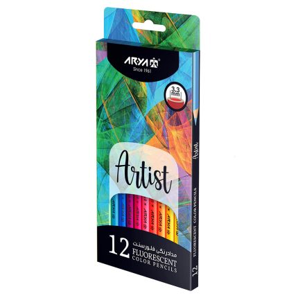 مداد رنگی 12 رنگ فلورسنت