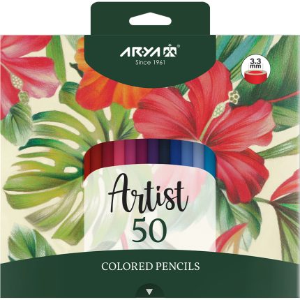 مداد رنگی 50 رنگ آریا آرتیست